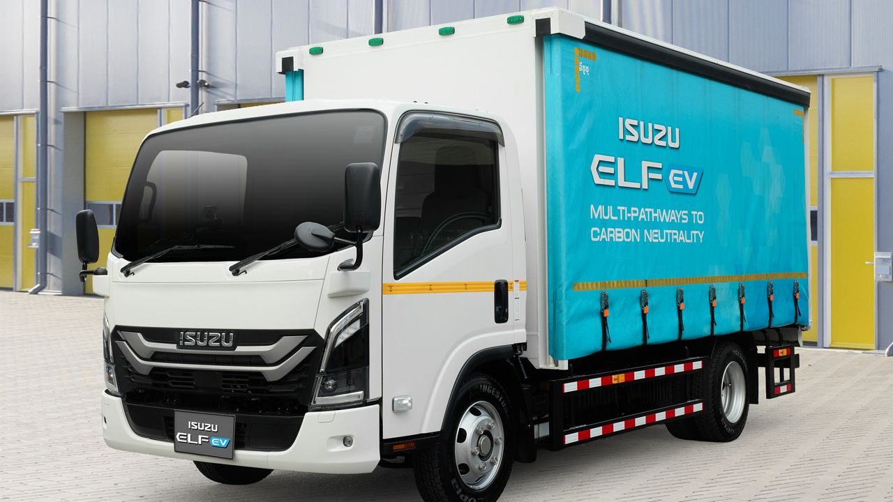 รถ 6 ล้อไฟฟ้าจาก Isuzu ที่ปรับรถในตำนานอย่าง Elf เป็น EV เต็มรูปแบบ