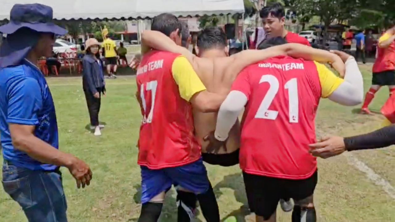 อากาศร้อนจัด นักกีฬาฮีทสโตรกโคม่า กู้ชีพช่วย CPR ยื้อชีวิตในงานวันท้องถิ่นไทย