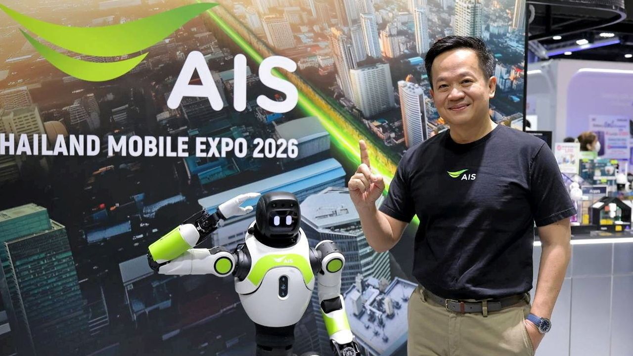 เอไอเอส เปิดตัว 'น้องจีจี้' หุ่นยนต์ AI พนักงานต้อนรับอัจฉริยะในร้านค้า
