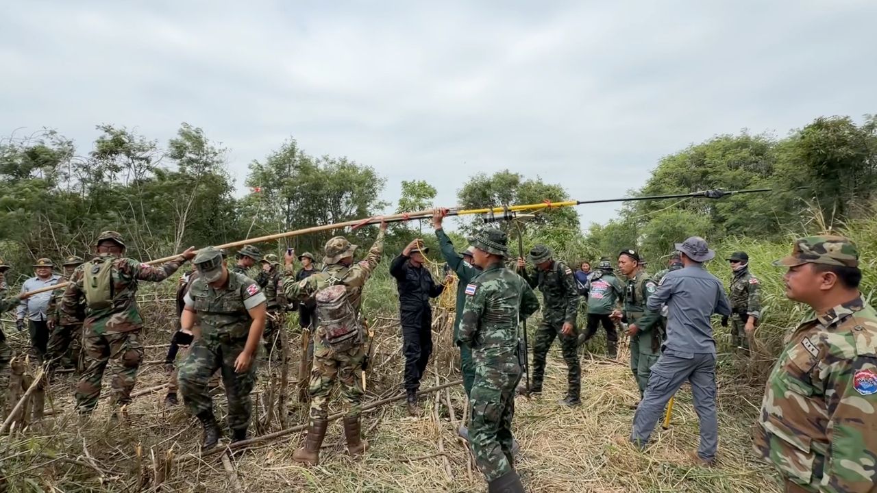 กองทัพไทยเปิดเผยความก้าวหน้าการสร้างรั้วชายแดนไทย-กัมพูชา