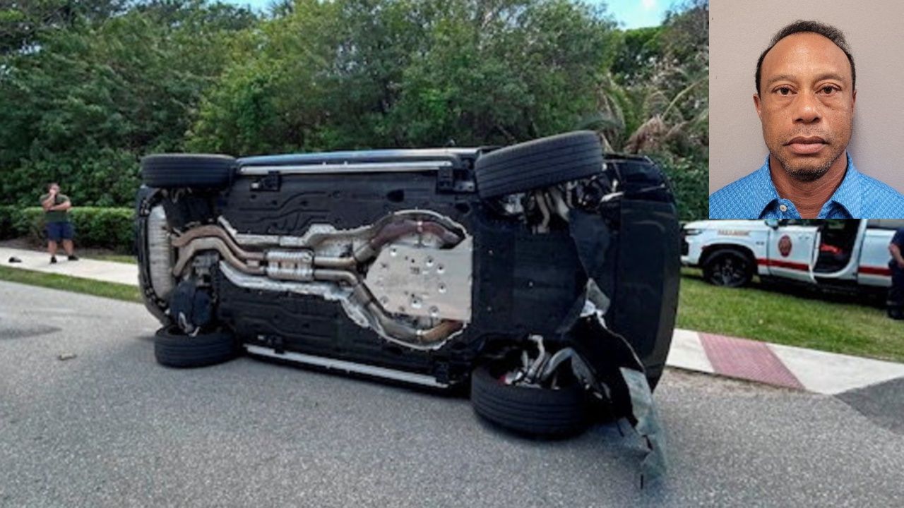 ไทเกอร์ วูดส์ ถูกจับข้อหาเมาแล้วขับ หลังอุบัติเหตุรถพลิกตะแคงในฟลอริดา