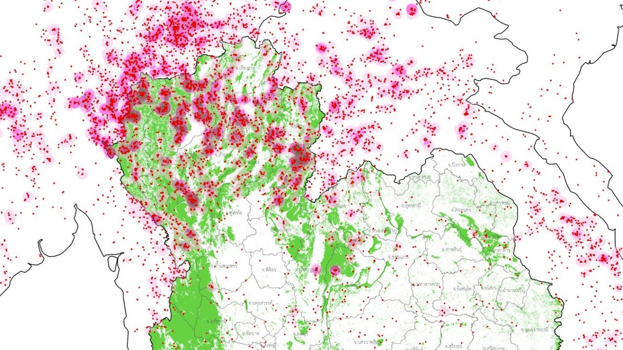 30 มีนาคม 2569 จุดความร้อนในไทยพุ่งสูงถึง 4,750 จุด