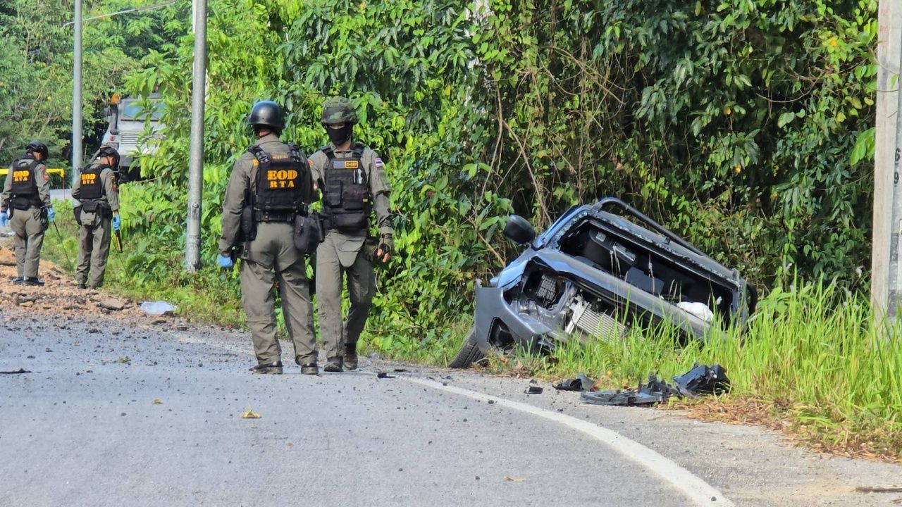 ตร.ระแงะ เจ็บ 5 ราย ถูกคนร้ายลอบวางระเบิด หลังเดินทางกลับจากตรวจเหตุลักทรัพย์