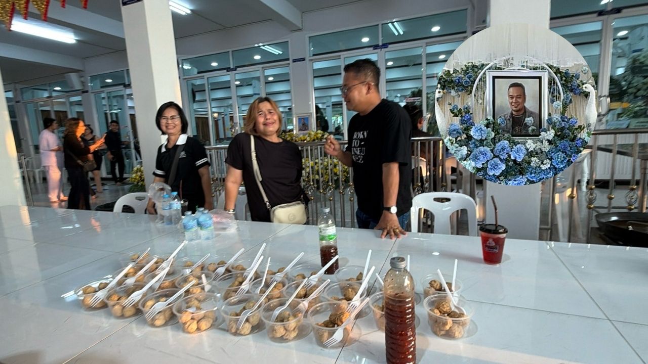 "เหน่ง เหม่งจ๋าย" สื่อสารผ่านความฝันอยากกินลูกชิ้นทอด เพื่อนจัดงานทานเพื่ออุทิศให้