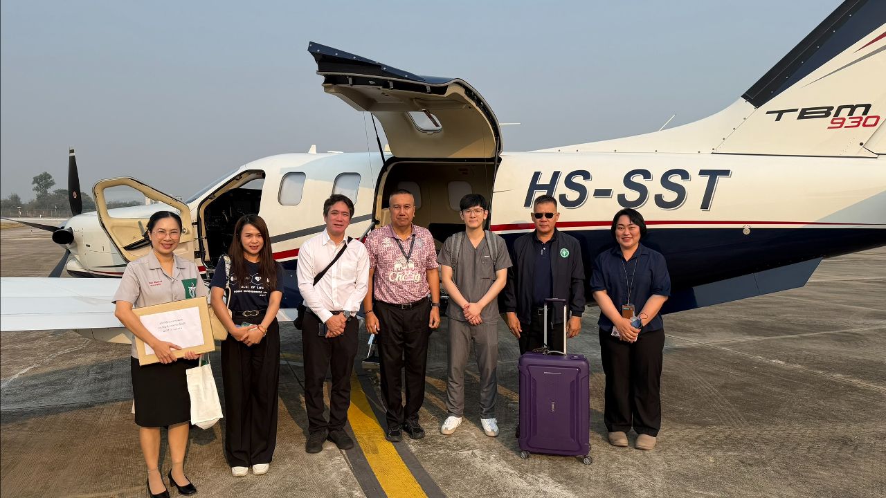 “อนุทิน” ส่งเครื่องบินส่วนตัวรับหัวใจที่ลำปางส่งถึงผู้ป่วย