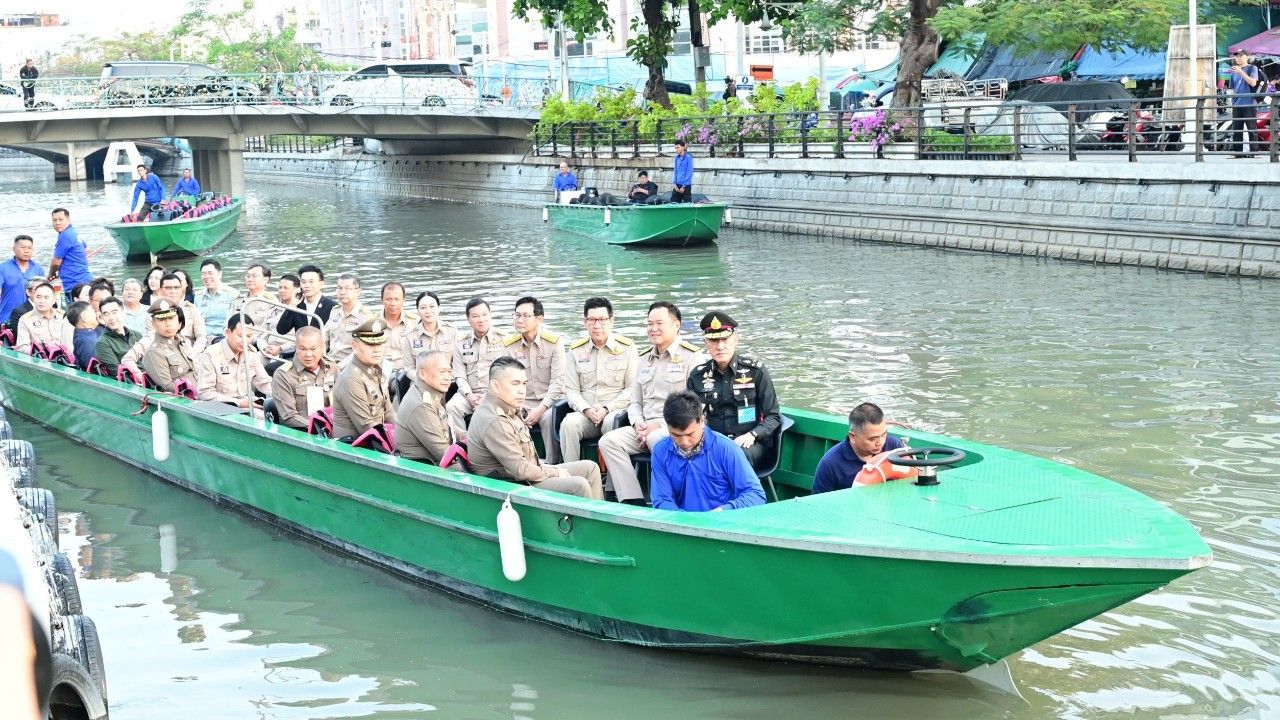 ราชเลขาฯ พร้อมนายกฯ ติดตามโครงการพัฒนาคูคลองในเกาะรัตนโกสินทร์-คลองแสนแสบ