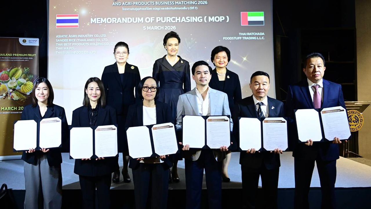 กระทรวงพาณิชย์จับคู่ธุรกิจผลไม้ไทย ดันส่งออกพุ่ง 1,000 ล้านบาท