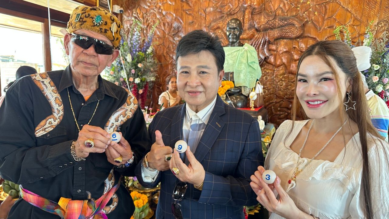 เลขเด็ด 693 ฮือฮา ศิลปินชื่อดังทำบุญวัดท่าผา ราชบุรี