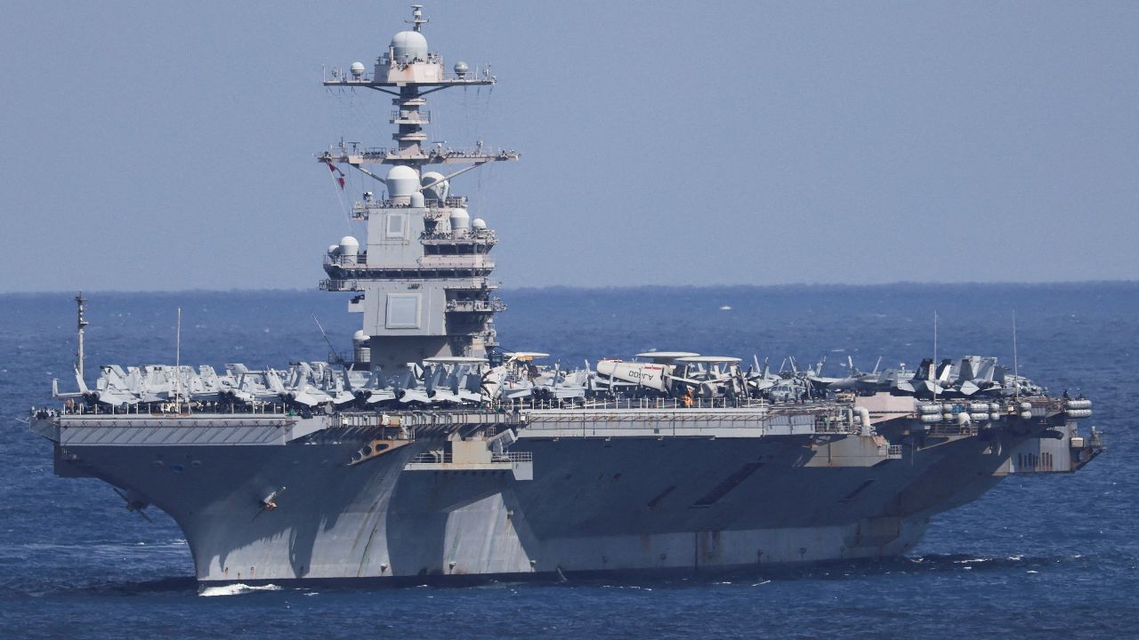 ไฟไหม้ห้องซักรีดบนเรือ "ยูเอสเอส เจอรัลด์ อาร์ ฟอร์ด" ในทะเลแดง ลูกเรือบาดเจ็บ 2 ราย