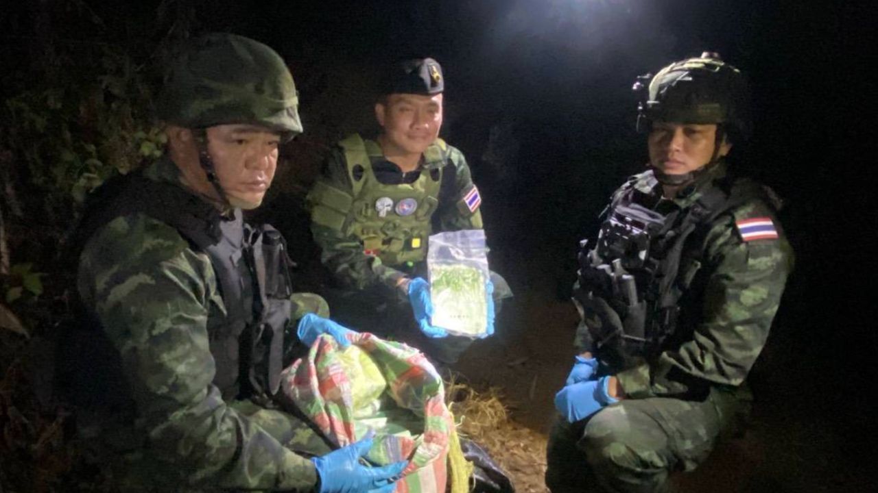 ทัพเจ้าตากปะทะแก๊งยาเสพติด ยึดไอซ์ 312 กิโลกรัมที่แม่สาย