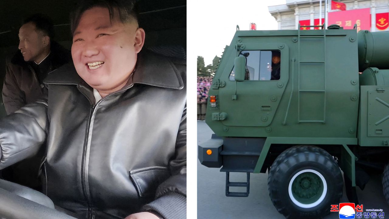 คิม จองอึน ขับแท่นยิงจรวดหลายลำกล้อง ประกาศพัฒนากองทัพก่อนประชุมใหญ่พรรคแรงงาน