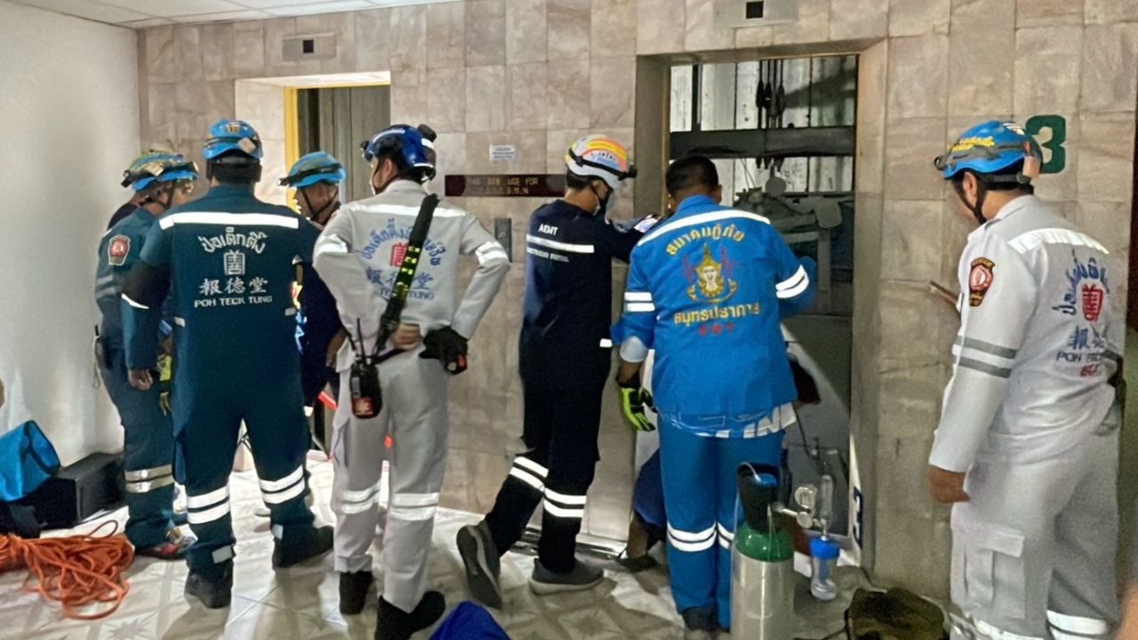 ช่างซ่อมบำรุงตกช่องลิฟต์คอนโดในสมุทรปราการ เสียชีวิตอนาถ