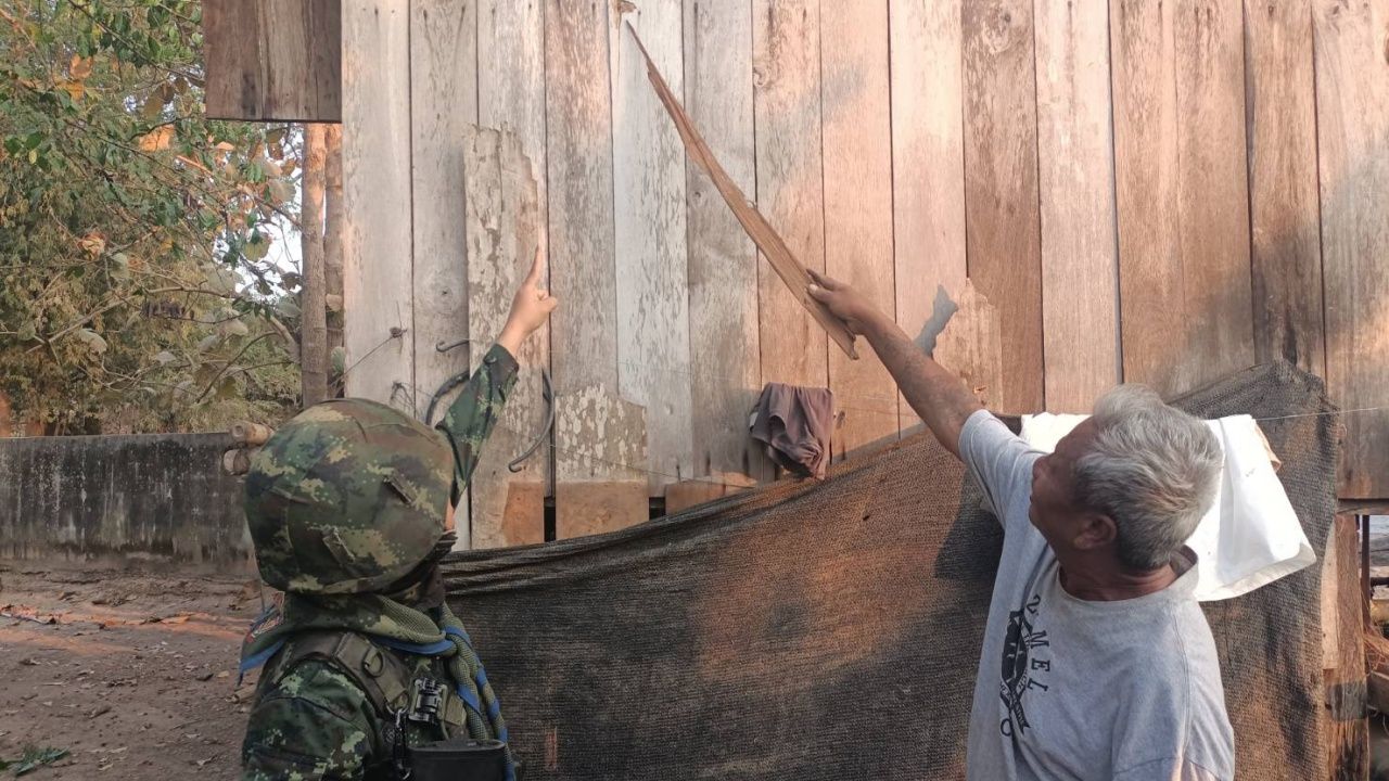 ชาวบ้านแม่สอดหวั่น ลูกกระสุนข้ามจากเมียนมา ตกในไทยต่อเนื่อง