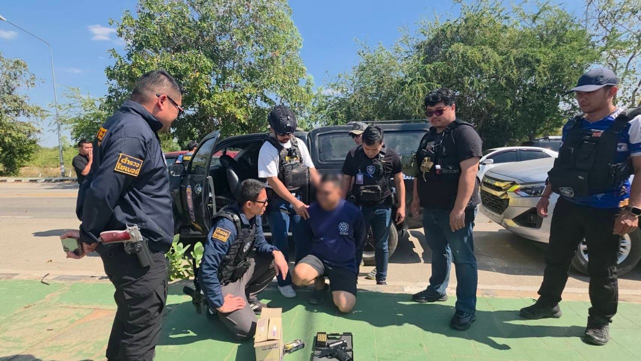 ตำรวจไซเบอร์จับกุมผู้ขายปืนเถื่อนออนไลน์ ในขอนแก่น