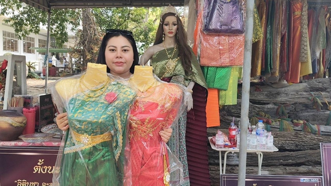 สายมูแห่แก้บน 'แม่ตะเคียนทอง' วัดบึงบาฯ หลังถูกรางวัลหลักแสน 7 งวดติด