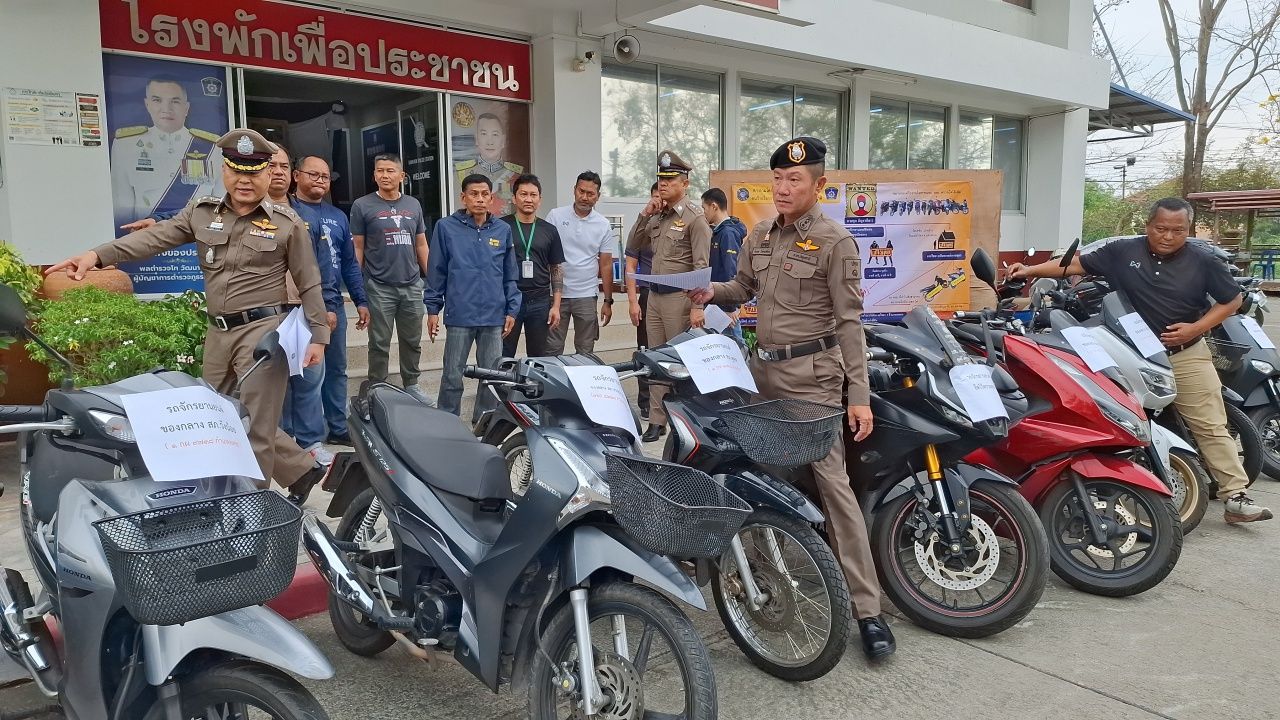 ตำรวจปทุมธานีจับแก๊งโจรกรรมรถจักรยานยนต์เยาวชน