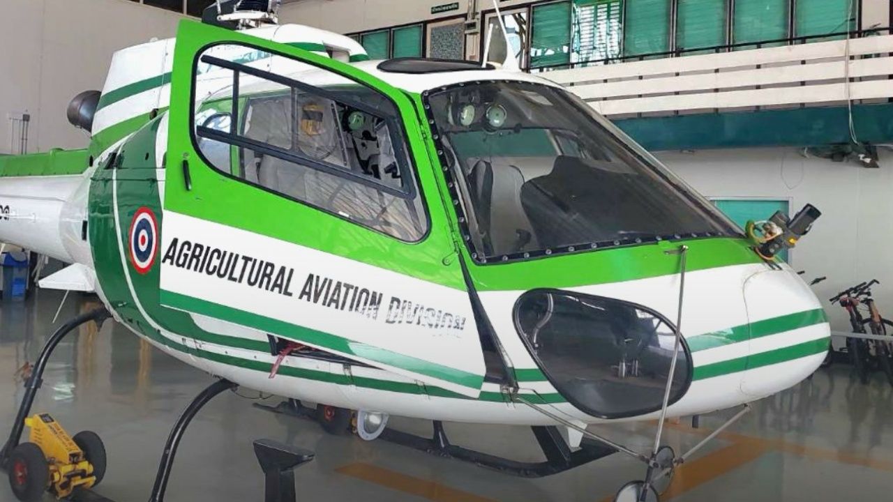 กรมฝนหลวงชี้แจงเหตุเฮลิคอปเตอร์ลงจอดกลางทุ่งนาไม่ใช่อุบัติเหตุ