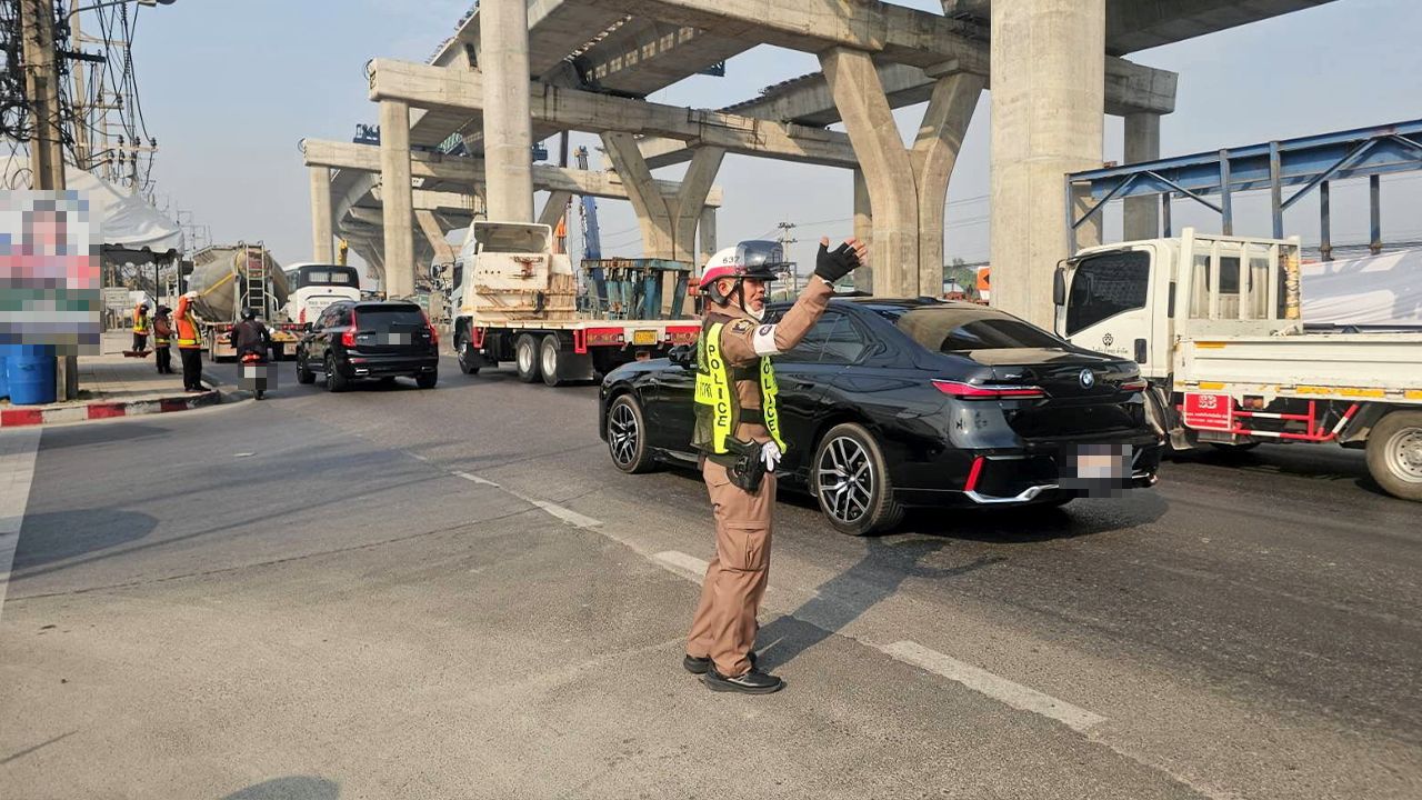 คมนาคมสั่งปิดการจราจรใต้ทางด่วนพระราม 2 จนกว่าจะเสร็จสิ้นการก่อสร้าง