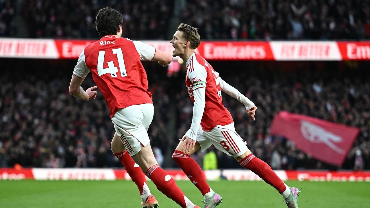 ผลบอลเมื่อคืน อาร์เซน่อล เบียดเฉือน ไบรท์ตัน ทวงคืนจ่าฝูงพรีเมียร์ลีก