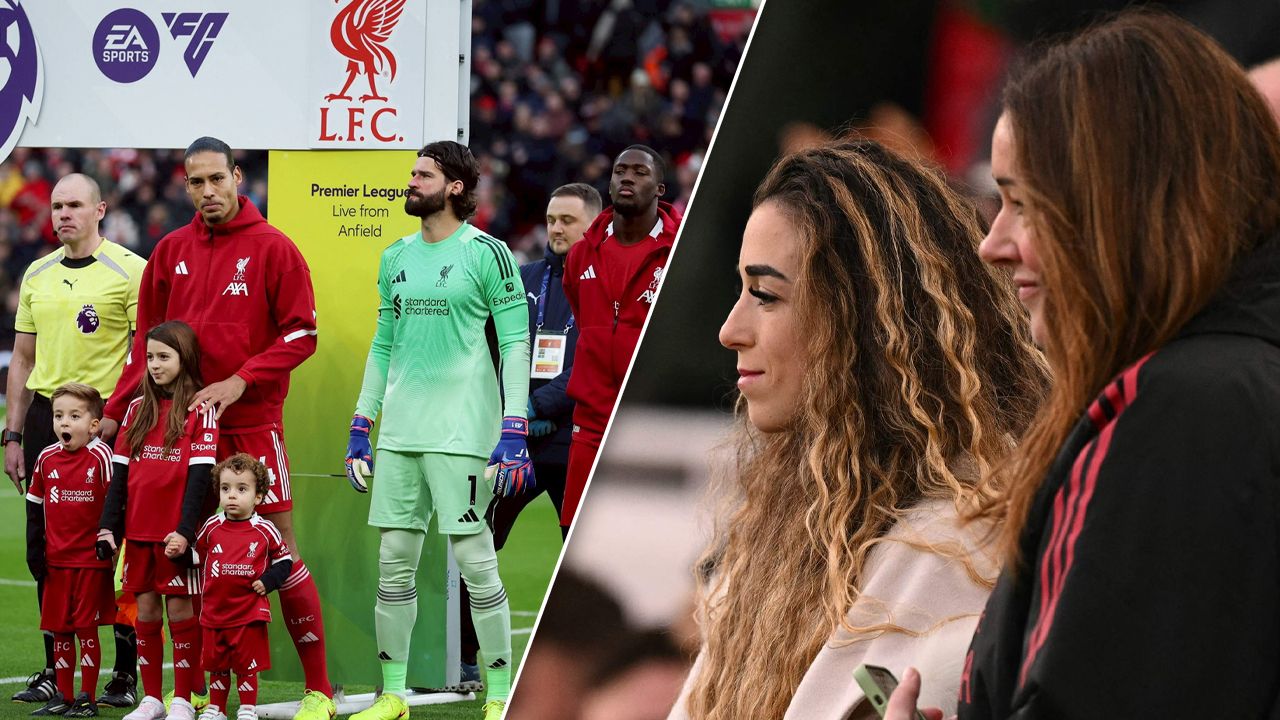 ภาพแห่งความทรงจํา ลูกของๆ “ดิโอโก้ โชต้า” เดินเคียงฟานไดค์ลงสนาม ก่อนเกมลิเวอร์พูล–วูล์ฟส์