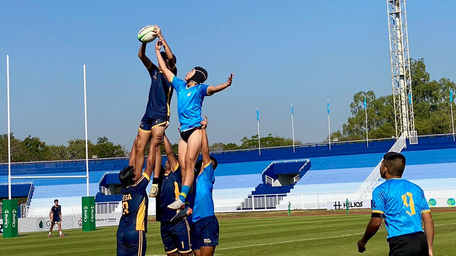 ภ.ป.ร.คว้าชัย 2 นัดรวดศึกรักบี้ 7 คนนักเรียนเอเชียกาชาดไทย