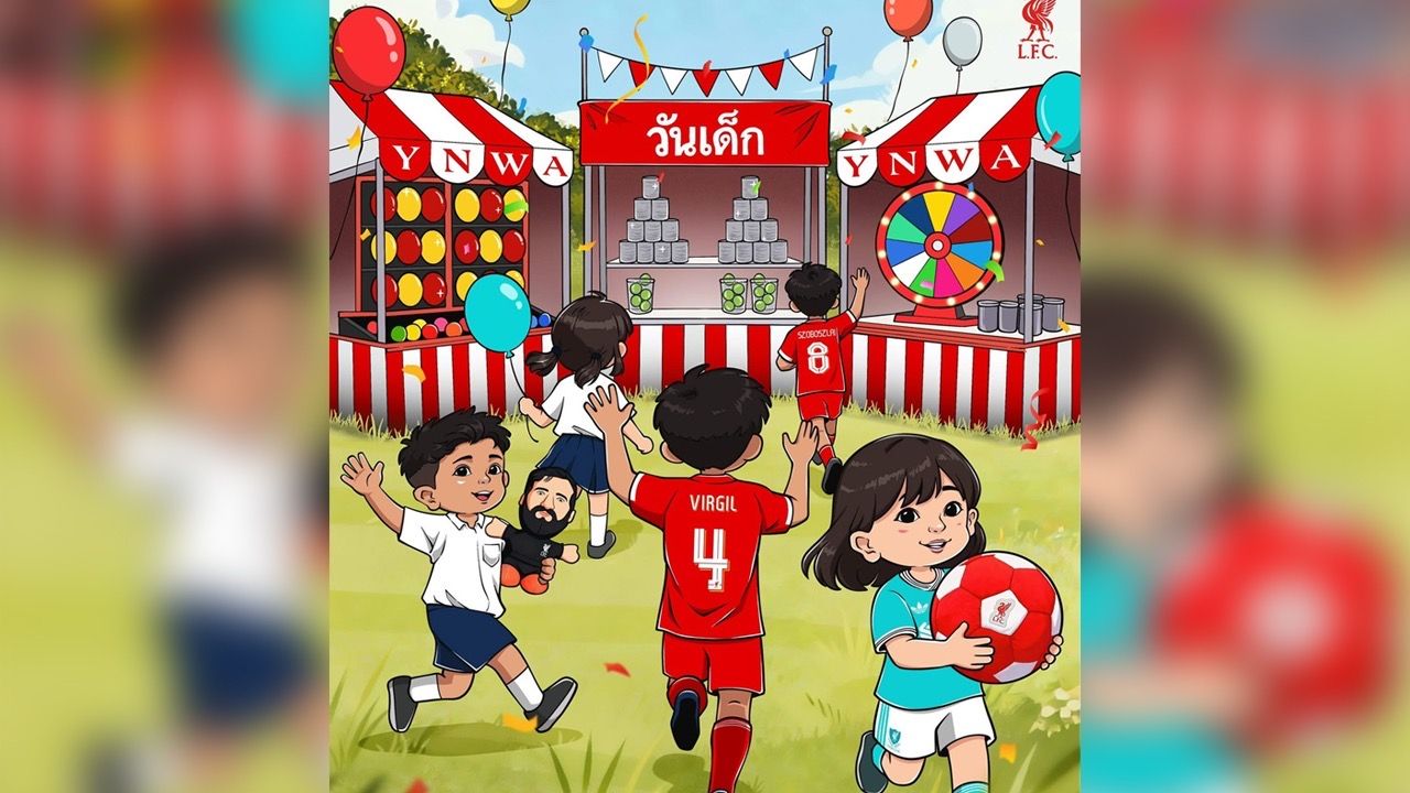 "ลิเวอร์พูล" อวยพรเนื่องใน "วันเด็กแห่งชาติ 2026" ขอให้แฟนบอลรุ่นจิ๋วเติบโตอย่างมีความสุข