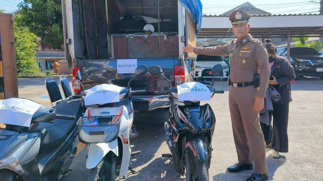 ตำรวจนครปฐมจับกุมแก๊งลักรถจักรยานยนต์ รับเลือกรถตามออเดอร์