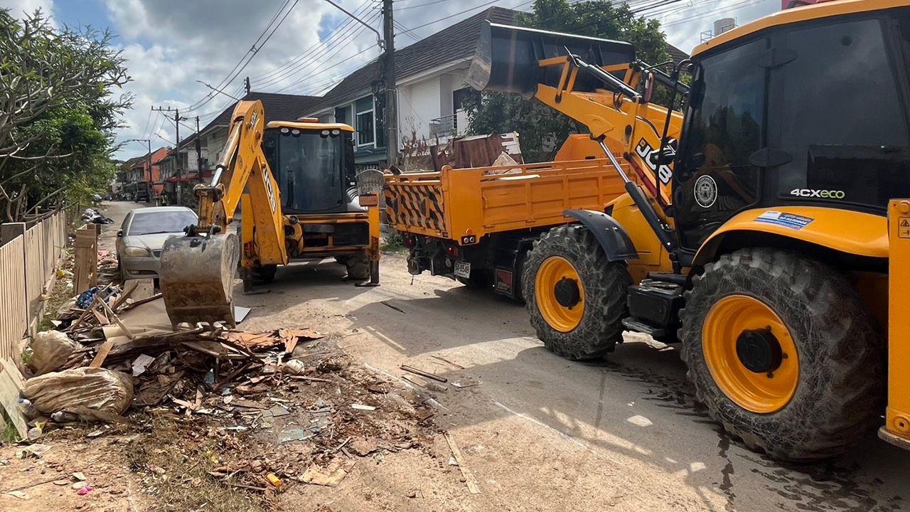 เร่งคืนถนนให้ประชาชนก่อนปีใหม่ กรมทางหลวง ลุยฟื้นฟูหาดใหญ่ เผยความคืบหน้า 65.50%