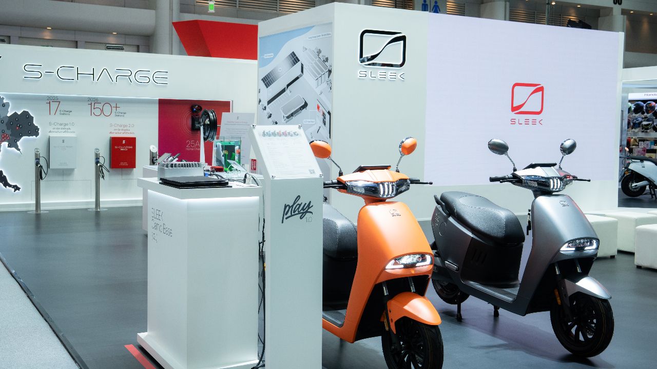 SLEEK EV ปฏิวัติการขับขี่มอเตอร์ไซค์ไฟฟ้าด้วย EV Ecosystem