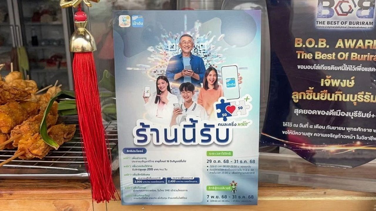 กระทรวงการคลังเสนอ ครม. โครงการคนละครึ่งพลัส เฟส 2 แจกสิทธิ์ 10 ล้านคน