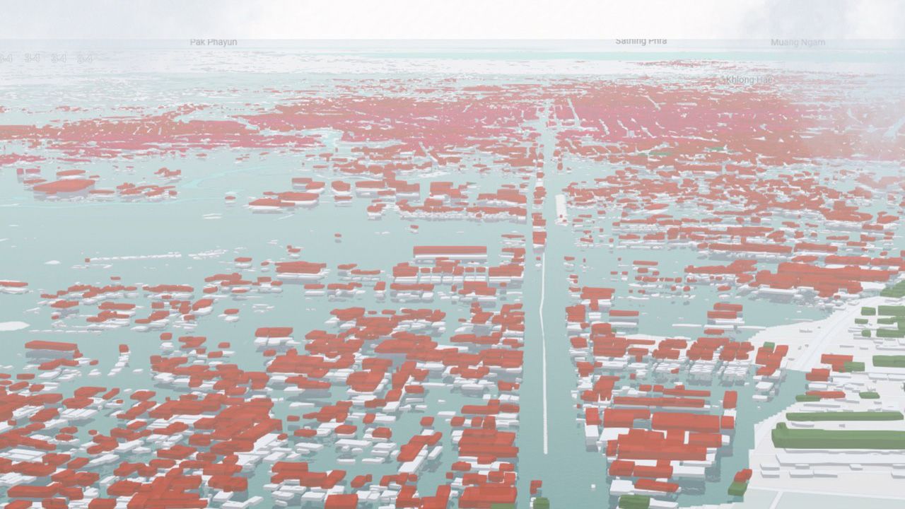 GISTDA ประเมินความเสียหายน้ำท่วมหาดใหญ่ บ้านเรือนกว่าแสนหลัง คาดต้องฟื้นฟู 1.2 พันล้านบาท