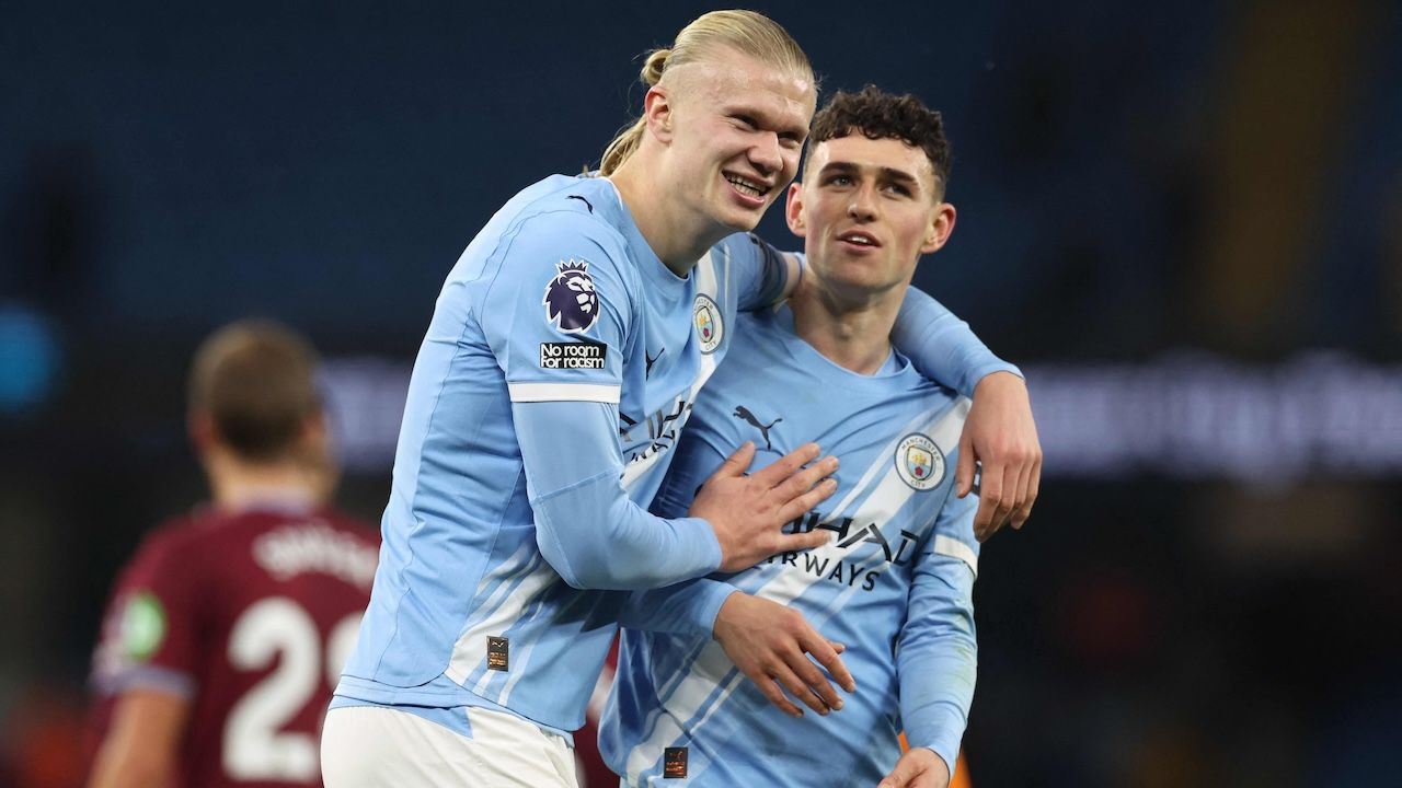 ผลบอลเมื่อคืน แมนซิตี้ ไล่ถล่ม เวสต์แฮม แซงขึ้นจ่าฝูงพรีเมียร์ลีก