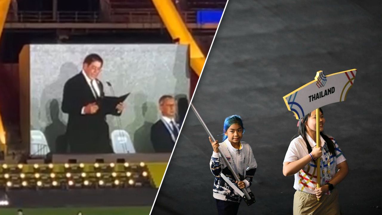 ชมจังหวะ “ธรรมนัส” พูดผิด “ขอเปิด” การแข่งขัน ซีเกมส์ ทั้งๆ ที่เป็น “พิธีปิด” (คลิป)