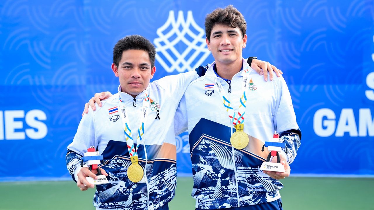 แชมป์รอบ 8 ปี "เทนนิสไทย" ชิงกันเอง "ปรัชญา-แม็กซิมัส" คว้าเหรียญทองซีเกมส์ 2025