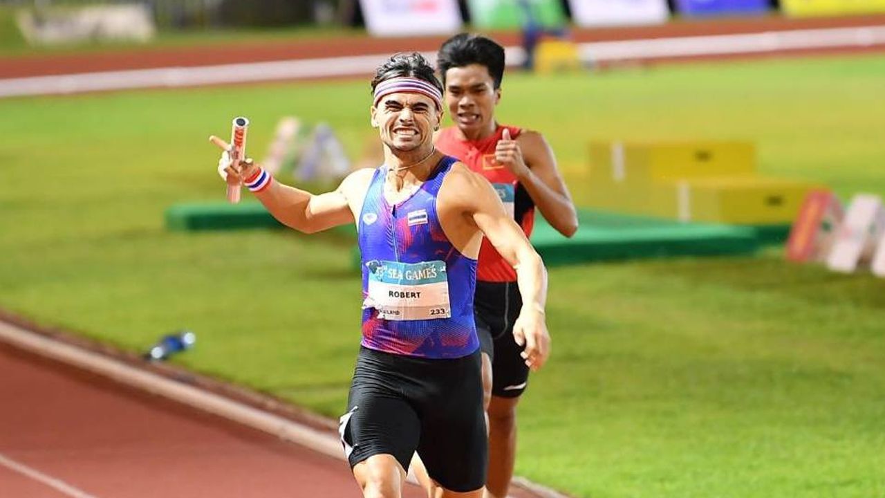 ทําลายสถิติ 30 ปี "จอชชัว" นําทีมชาติไทย คว้าเหรียญทองซีเกมส์ 2025 วิ่งผลัด 4x400 ม. ชาย