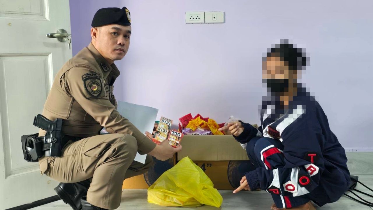 ตำรวจจับกุมกลุ่มลูกข่ายหวยออนไลน์ 'บ้านทรัพย์มหาศาล' ในพิมาย