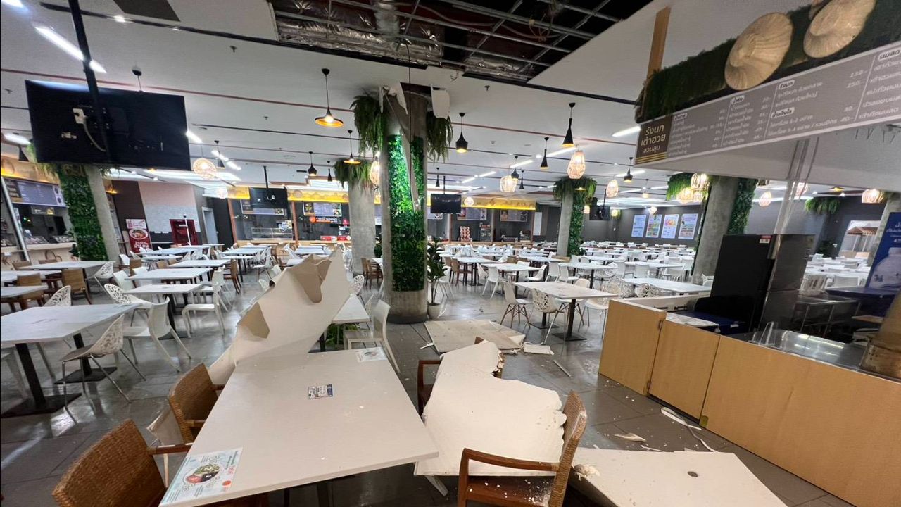 งามหน้า  “ฝ้าเพดานโรงอาหารรัฐสภา” พังถล่ม เตชะบุญ เหตุเกิดวันหยุด ไร้คนเจ็บ
