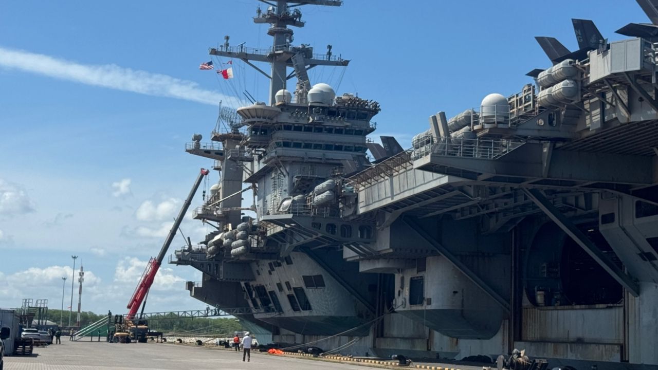 ปิดฉาก 4 วัน ทหารสหรัฐฯ ทยอยเก็บสัมภาระกลับขึ้นเรือ USS Abraham Lincoln