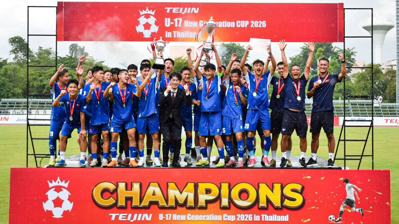 เวียดนามผงาดคว้าแชมป์ เทยิน ยู-17 นิวเจเนอเรชั่นคัพ 2026 หลังถล่มอัสสัมชัญ ยูไนเต็ด