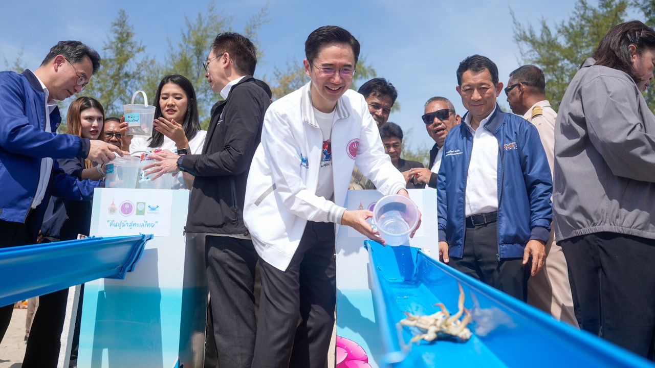 “ยศชนัน” นำทีม อว. ลงพื้นที่สงขลา ชูนวัตกรรม “ธนาคารปูม้า-โดมปะการัง”