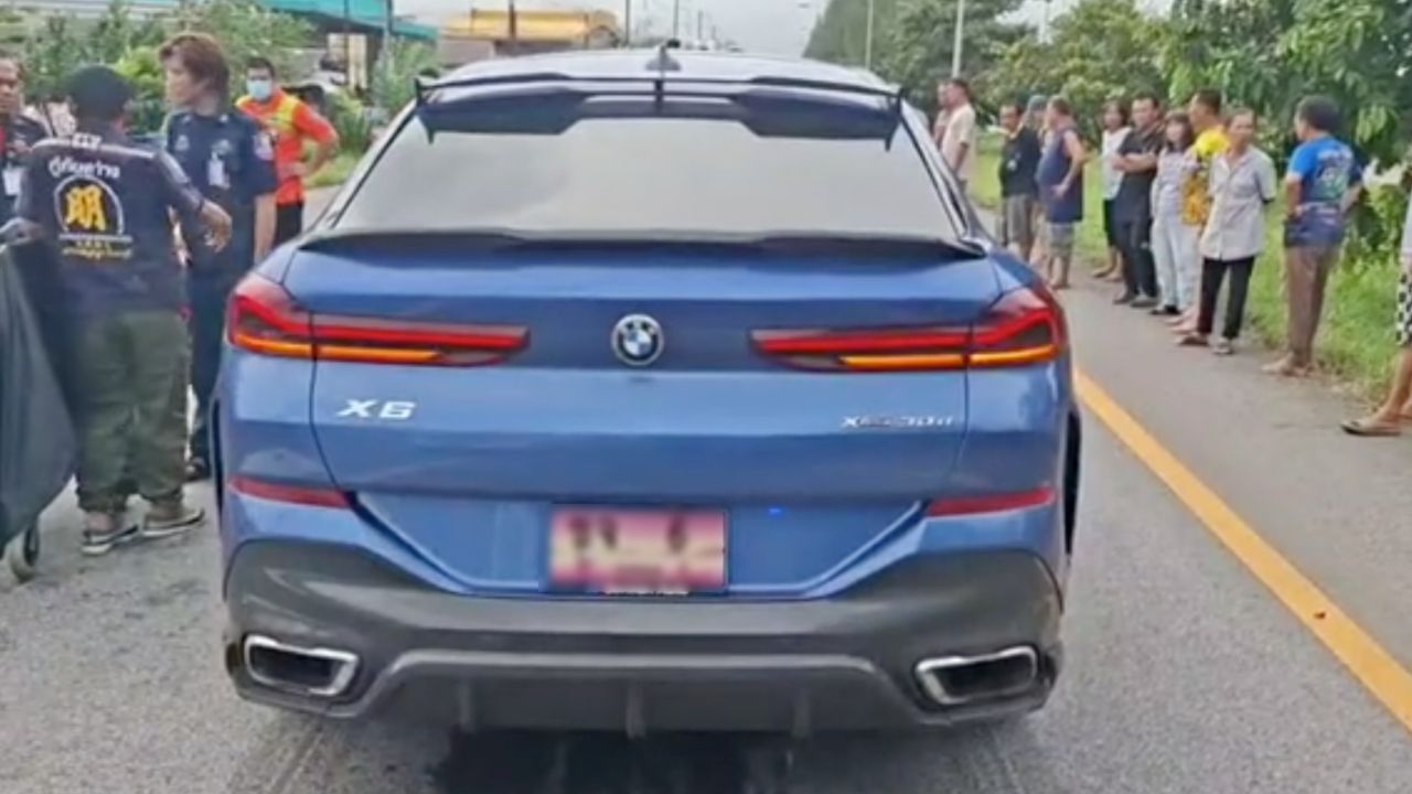 BMW X6 ซิ่งชนท้าย จยย. เสียชีวิตคาที่ 2 ศพ พบมาเร็วทะลุ 188 กม./ชม.