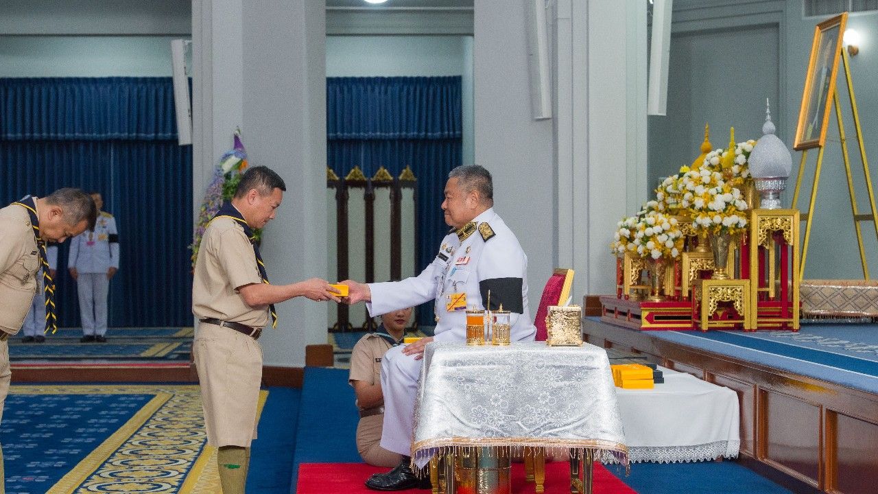 “อรรษิษฐ์-ภาสกร” รับพระราชทานเครื่องราชฯ อันเป็นสิริยิ่งรามกีรติ ลูกเสือสดุดีชั้นพิเศษ