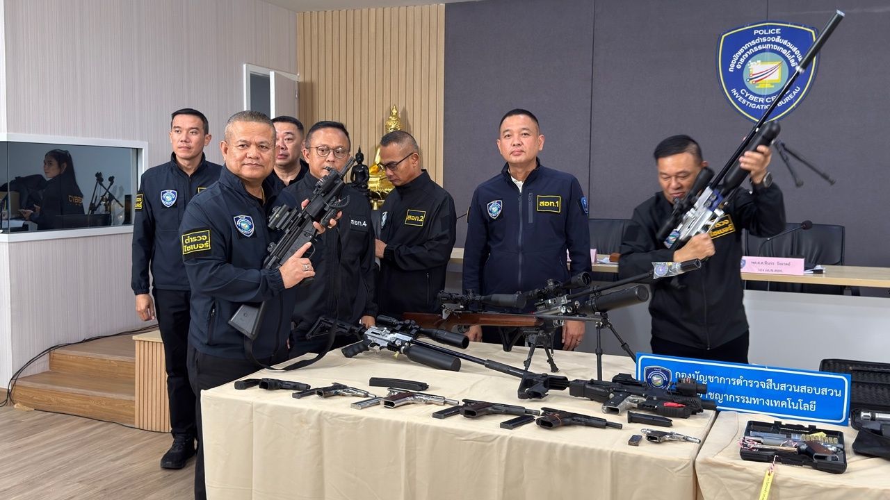 “รองโอ๋-พล.ต.ต.ทินกร รังมาตย์” ว่าที่ ผบช.ไซเบอร์ แถลงค้น 200 จุด ลุยกวาดล้างปืนเถื่อน