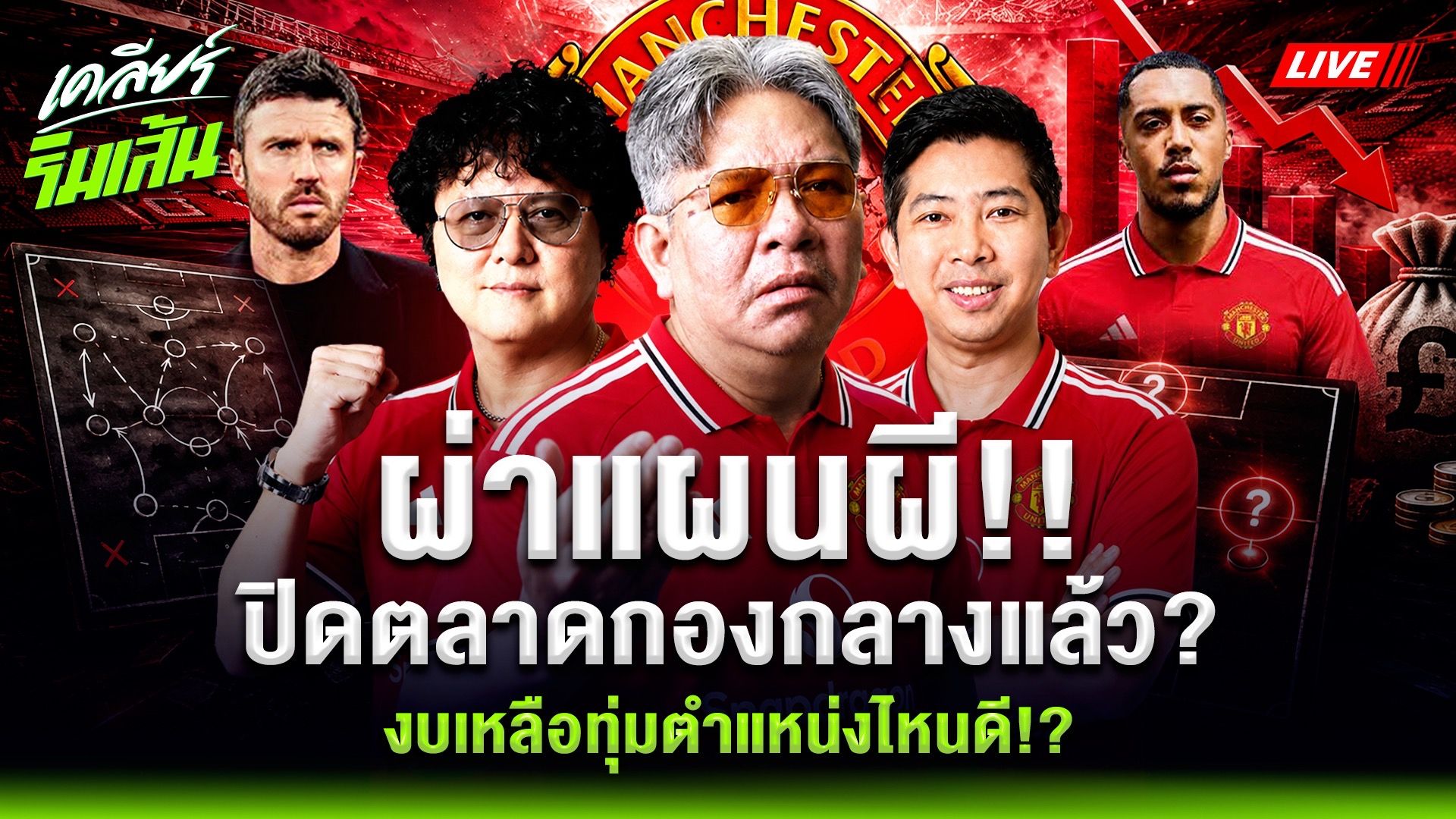 สองกูรูกางแผนเสริมทัพแมนฯ ยูไนเต็ด ชี้ขุมกำลังยังไม่ดีพอแย่งแชมป์