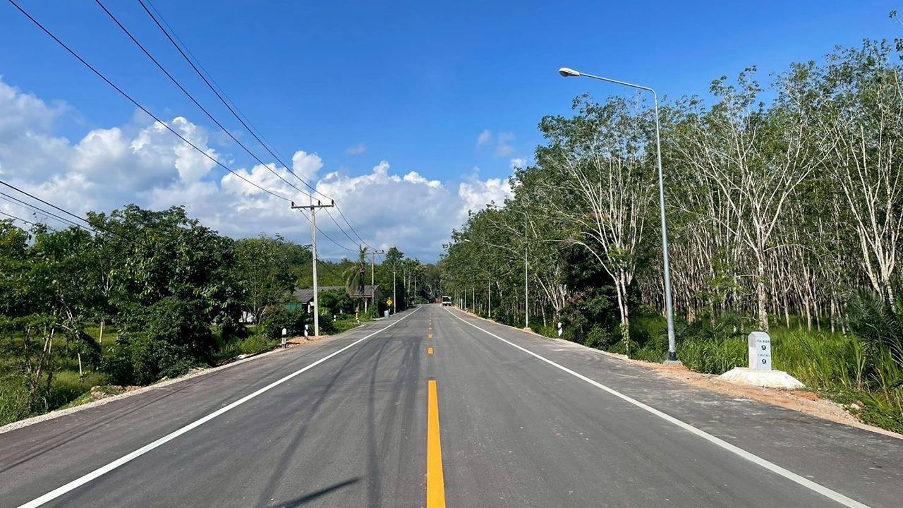 วิ่งฉลุย เปิดใช้ถนน ตง.3012 ตรัง ปลุกเศรษฐกิจชุมชน-หนุนเที่ยวอันดามัน