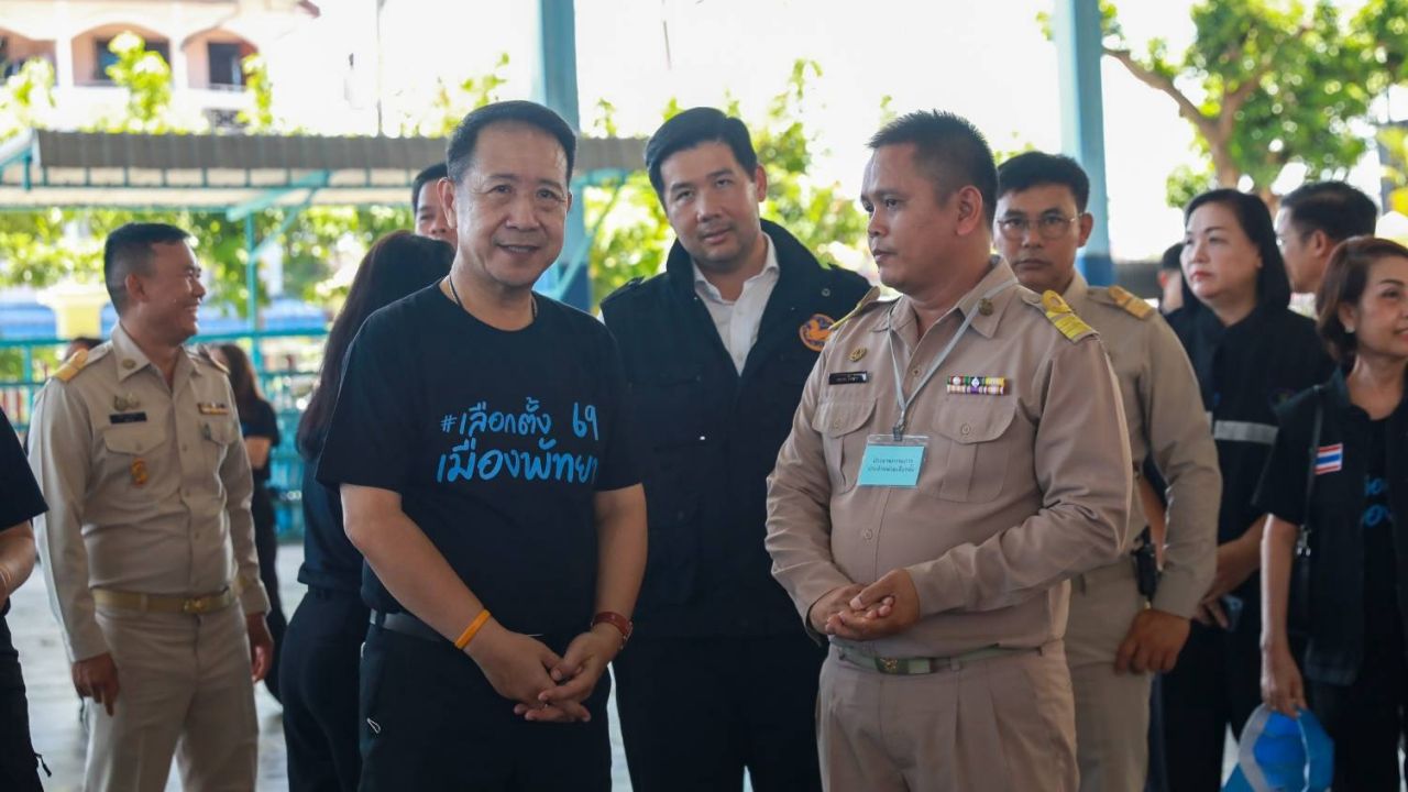 ผู้ว่าฯ ชลบุรี ตรวจเยี่ยมความเรียบร้อย เลือกตั้งเมืองพัทยา ยังไม่พบปัญหาใดๆ