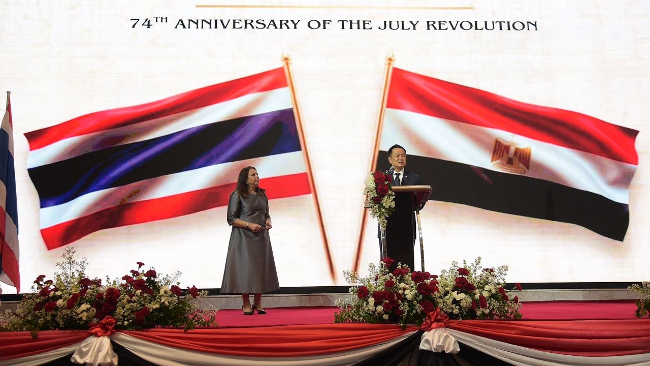 นายกรัฐมนตรีร่วมงานวันชาติสาธารณรัฐอาหรับอียิปต์ ย้ำความสัมพันธ์สองประเทศแน่นแฟ้น
