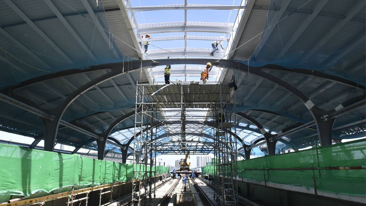 อัปเดตความคืบหน้า รถไฟฟ้าสายสีม่วงใต้ คืบหน้า 75.90% พร้อมเปิดปี 2573