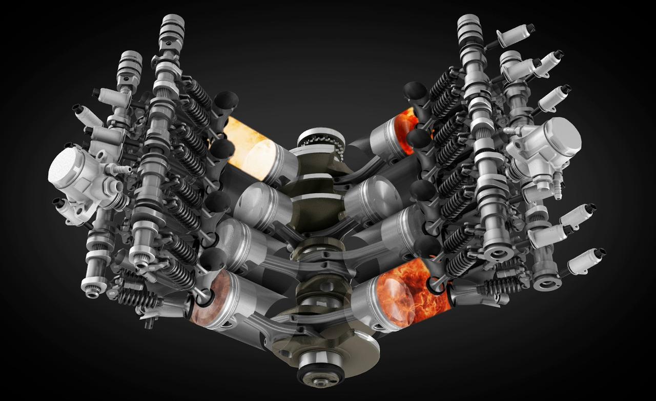 Bentley Continental GT V8 S Engine