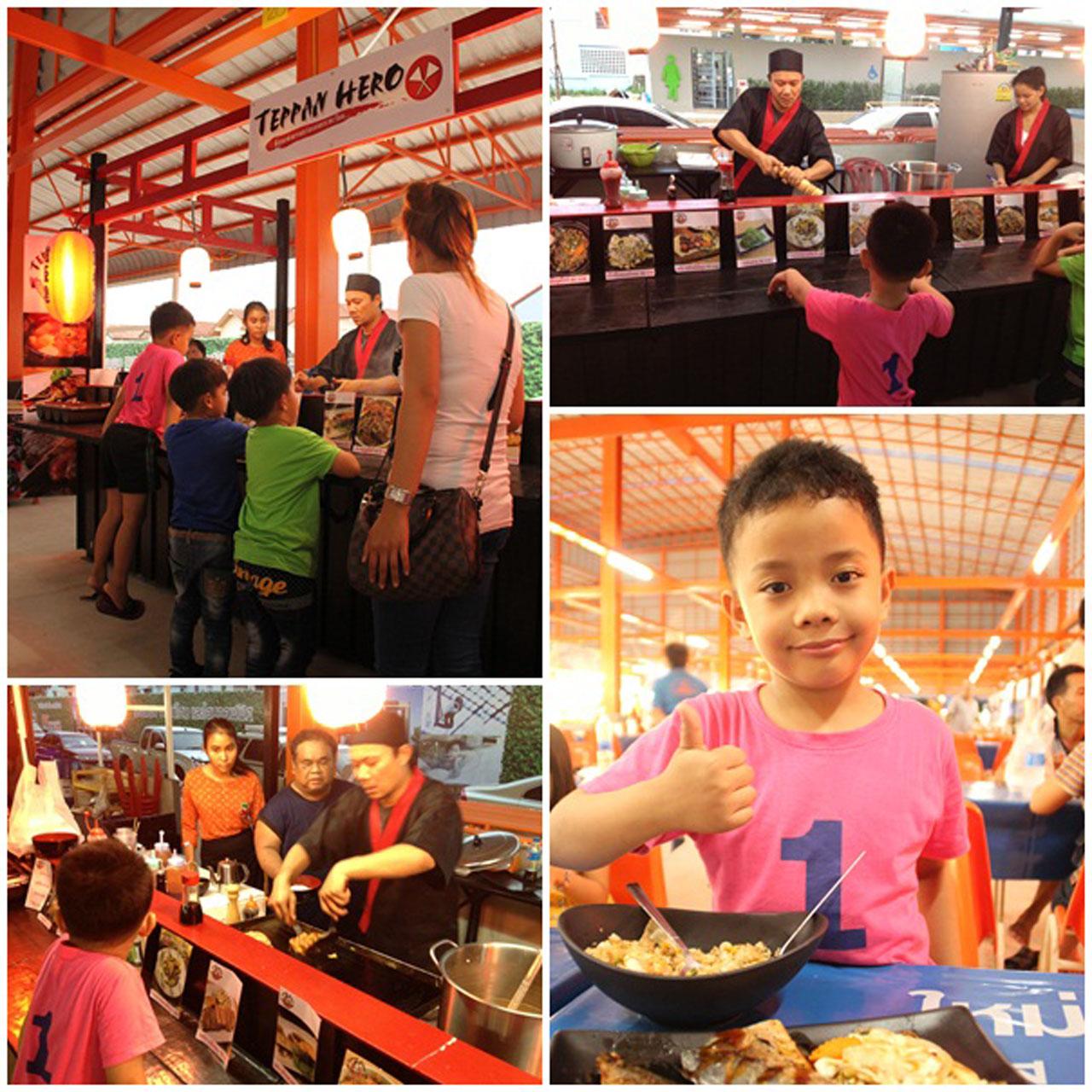 ดูการผัดบนกระทะร้านกันสดๆ ชิมแล้วต้องยกนิ้วให้